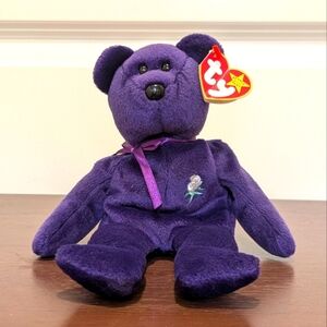 3/$30 Ty Princess Bear Beanie Baby with Bent Tag